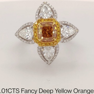 Natural Fancy Color Diamond Ring