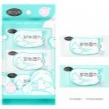 Bessni Pocket Cosmetic Wet Wipe  , Soft Pack of 6 