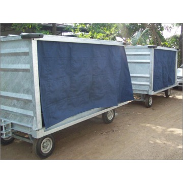 Galvanized Baggage Trolley