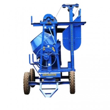 Portable Cast Iron Body Diesel Engine Semi Automatic Cement Concrete Mixer
