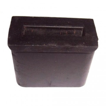 Resilient Abrasion Resistant Rectangular Exhaust Fan Rubber Pad For Industrial Use