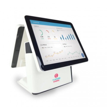 Semi-Automatic Two Faced Displayed Touch Screen Plastic Billing Machine