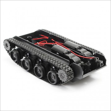 Tank Robot Chassis Kit With Motors And Battery Holder Shock Absorb
