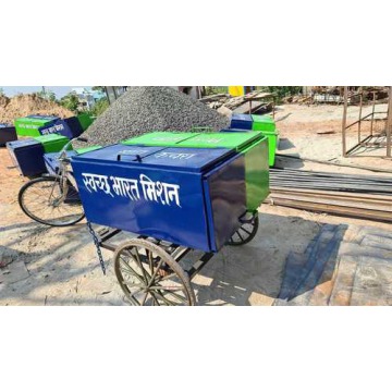 Tricycle Garbage Rickshaw with Container Top Cover